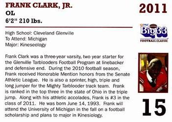 2011 Big 33 Ohio High School #NNO Frank Clark Back