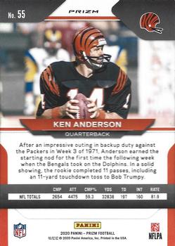2020 Panini Prizm - Prizm Red #55 Ken Anderson Back