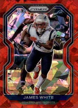 2020 Panini Prizm - Prizm Red Ice #21 James White Front