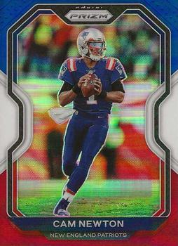 2020 Panini Prizm - Prizm Red White and Blue #19 Cam Newton Front