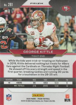 2020 Panini Prizm - Prizm Red White and Blue #281 George Kittle Back