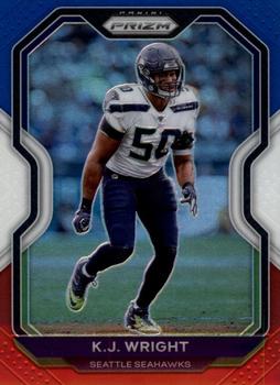2020 Panini Prizm - Prizm Red White and Blue #297 K.J. Wright Front