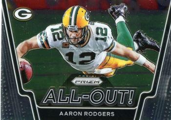 2020 Panini Prizm - All Out! #4 Aaron Rodgers Front
