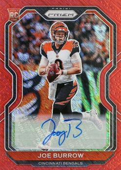 2020 Panini Prizm - Rookie Autographs Prizm Red Shimmer #307 Joe Burrow Front
