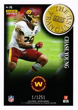 2020 Panini Instant NFL - Score The Franchise #F6 Chase Young Back