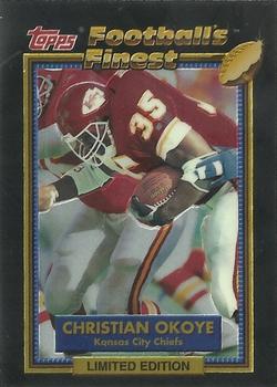 1992 Finest #22 Christian Okoye Front