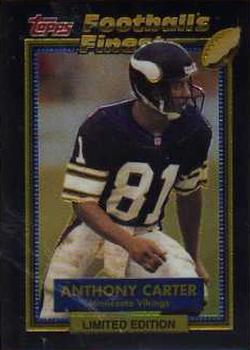 1992 Finest #4 Anthony Carter Front