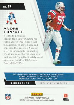 2020 Panini Playoff #19 Andre Tippett Back