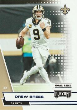 2020 Panini Playoff - Goal Line #138 Drew Brees Front