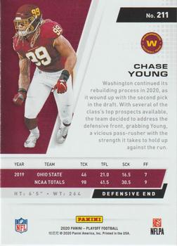 2020 Panini Playoff - Goal Line #211 Chase Young Back