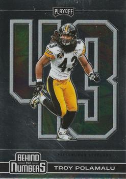 2020 Panini Playoff - Behind the Numbers #BTN-10 Troy Polamalu Front