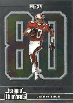 2020 Panini Playoff - Behind the Numbers #BTN-14 Jerry Rice Front