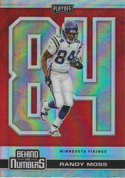 2020 Panini Playoff - Behind the Numbers Red #BTN-12 Randy Moss Front