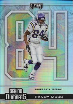 2020 Panini Playoff - Behind the Numbers Silver #BTN-12 Randy Moss Front