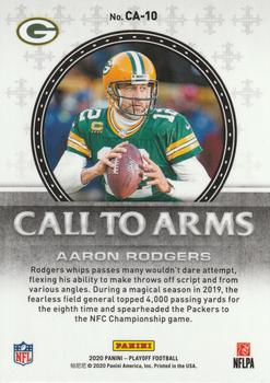 2020 Panini Playoff - Call to Arms #CA-10 Aaron Rodgers Back