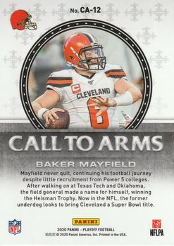 2020 Panini Playoff - Call to Arms #CA-12 Baker Mayfield Back