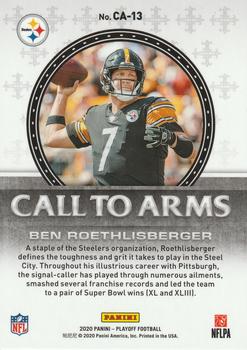 2020 Panini Playoff - Call to Arms #CA-13 Ben Roethlisberger Back