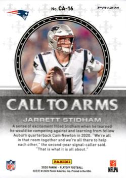 2020 Panini Playoff - Call to Arms Silver #CA-16 Jarrett Stidham Back
