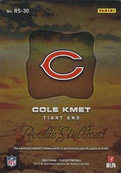 2020 Panini Playoff - Rookie Stallions #RS-30 Cole Kmet Back