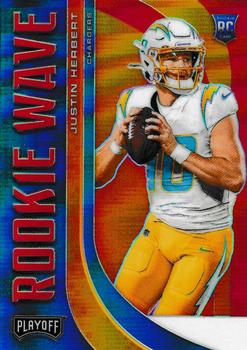2020 Panini Playoff - Rookie Wave Red #RW-4 Justin Herbert Front
