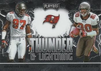 2020 Panini Playoff - Thunder & Lightning Silver #TL-16 Ronde Barber / Simeon Rice Front
