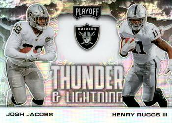 2020 Panini Playoff - Thunder & Lightning Silver #TL-18 Henry Ruggs III / Josh Jacobs Front