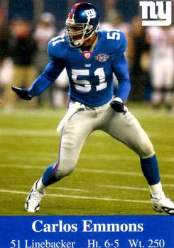 2005 New York Giants Police #NNO Carlos Emmons Front