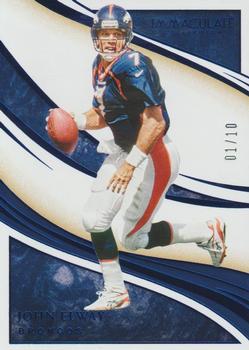 2020 Panini Immaculate Collection - Blue #47 John Elway Front