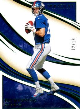 2020 Panini Immaculate Collection - Emerald #94 Eli Manning Front