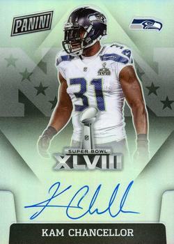 2020 Panini Immaculate Collection - 2019 Super Bowl Signatures Prizm #SBXLVIII-KC Kam Chancellor Front