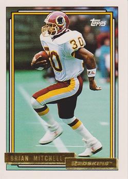 1992 Topps - Gold #52 Brian Mitchell Front