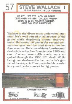 1992 Topps - Gold #57 Steve Wallace Back