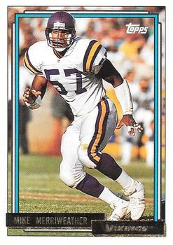 1992 Topps - Gold #132 Mike Merriweather Front