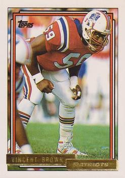 1992 Topps - Gold #142 Vincent Brown Front