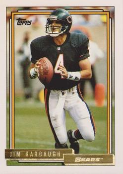 1992 Topps - Gold #185 Jim Harbaugh Front
