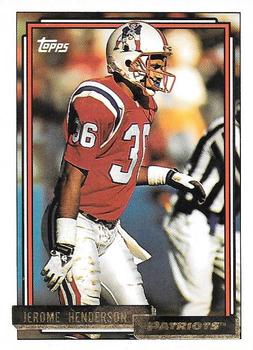 1992 Topps - Gold #198 Jerome Henderson Front