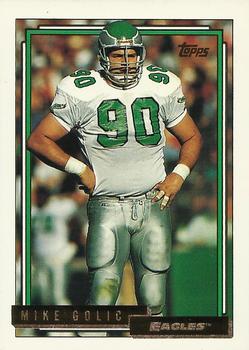 1992 Topps - Gold #397 Mike Golic Front