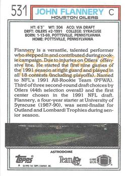 1992 Topps - Gold #531 John Flannery Back