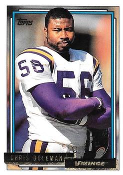 1992 Topps - Gold #585 Chris Doleman Front