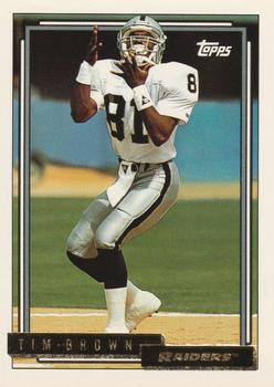 1992 Topps - Gold #612 Tim Brown Front