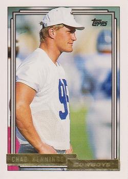 1992 Topps - Gold #714 Chad Hennings Front