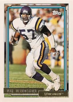 1992 Topps - Gold #132 Mike Merriweather Front