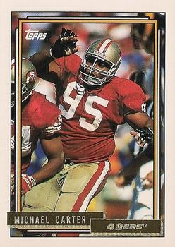 1992 Topps - Gold #252 Michael Carter Front