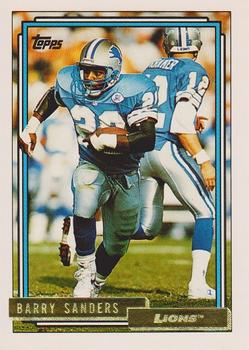1992 Topps - Gold #300 Barry Sanders Front