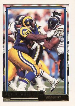 1992 Topps - Gold #373 Alvin Wright Front
