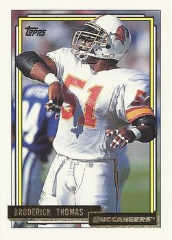 1992 Topps - Gold #389 Broderick Thomas Front