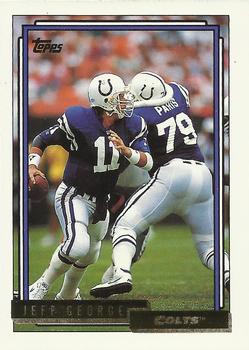 1992 Topps - Gold #678 Jeff George Front