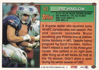 1994 Topps - Special Effects #50 Pat Harlow Back