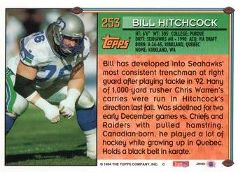 1994 Topps - Special Effects #253 Bill Hitchcock Back