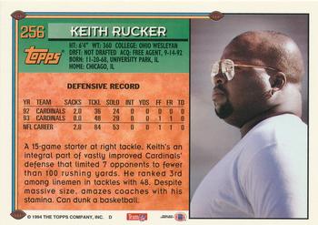 1994 Topps - Special Effects #256 Keith Rucker Back